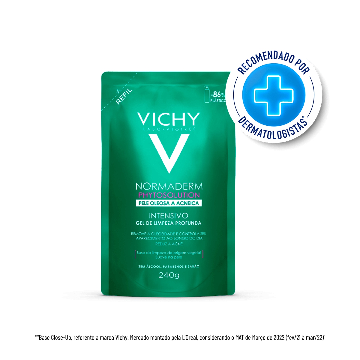 Refil Gel de Limpeza Profunda Vichy Normaderm Phytosolution com 240g Menor preço em Refil Gel de Limpeza Profunda Vichy Normaderm Phytosolution com 240g