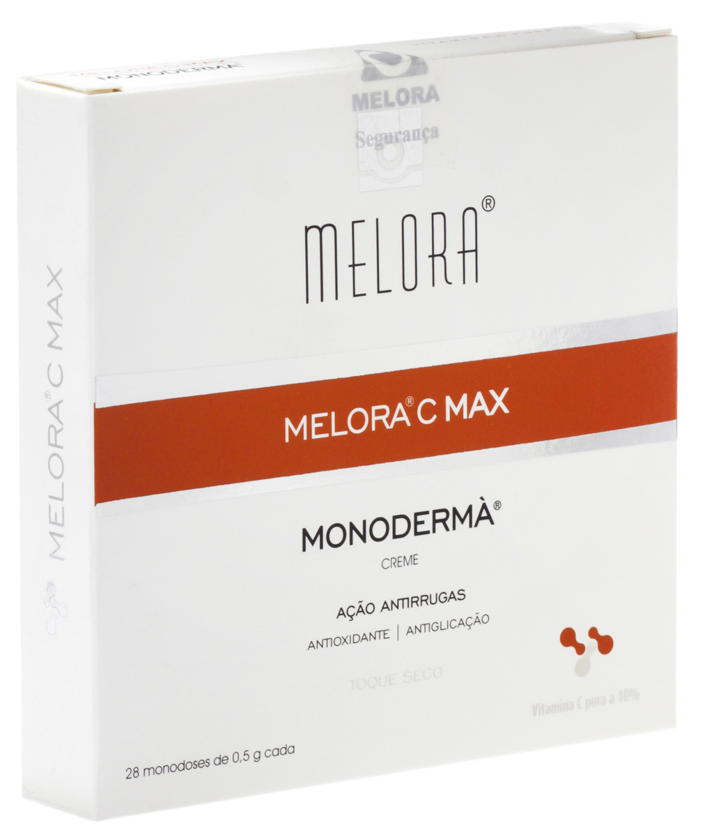 Creme Antirrugas Melora C Max Monoderma cápsulas para aplicação no rosto com 28 unidades 1 Caixa com 28 Unidades