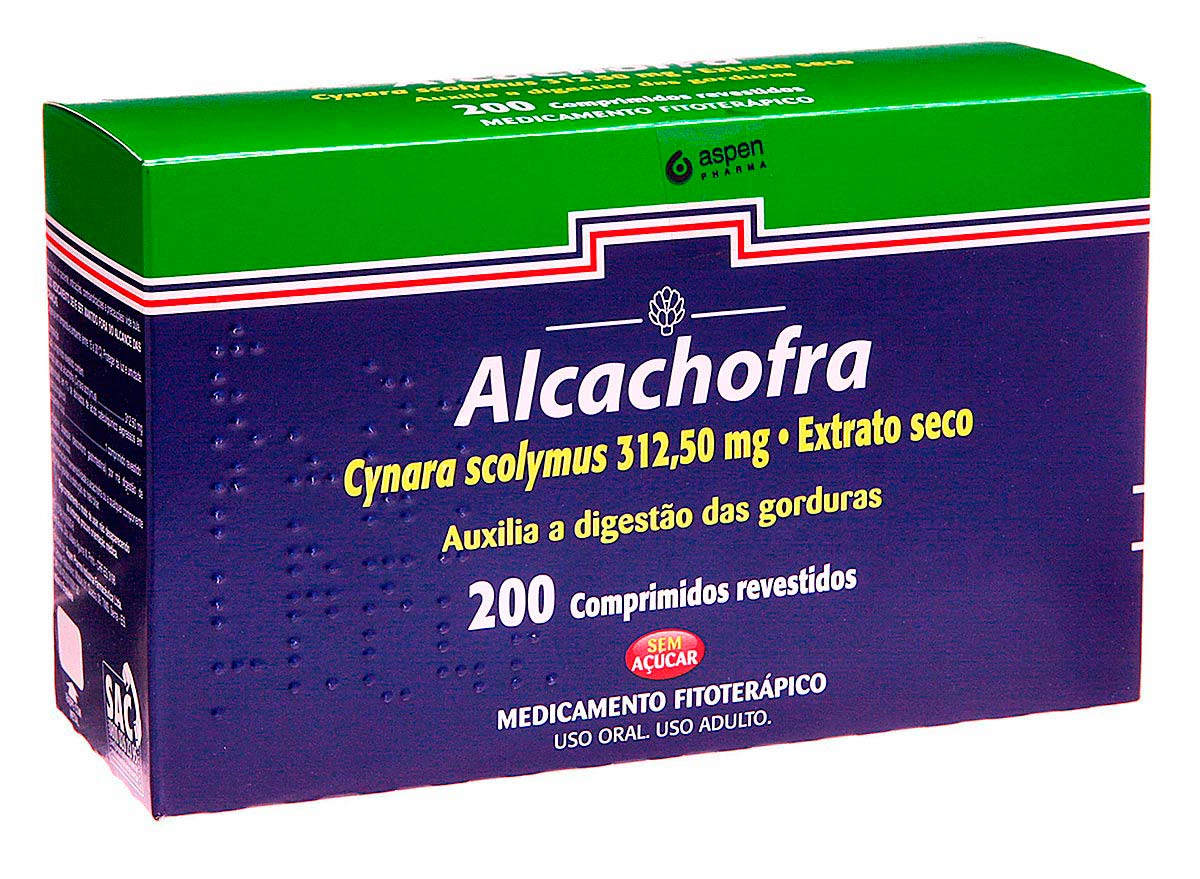 Alcachofra Aspen Pharma 200 comprimidos