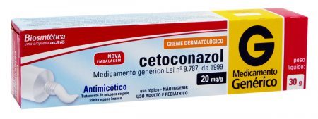 Cetoconazol 20mg/g Aché Biosintética Creme com 30g