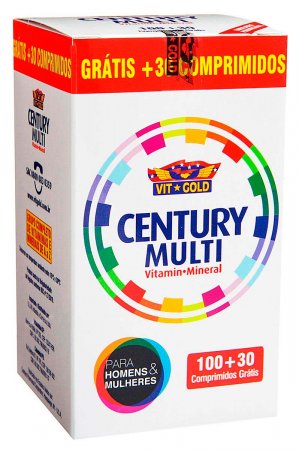 Suplemento Vitamínico-Mineral Century Multi com 130 comprimidos