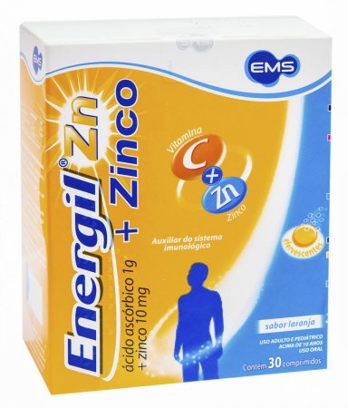 Energil Zinco com 30 comprimidos efervescentes