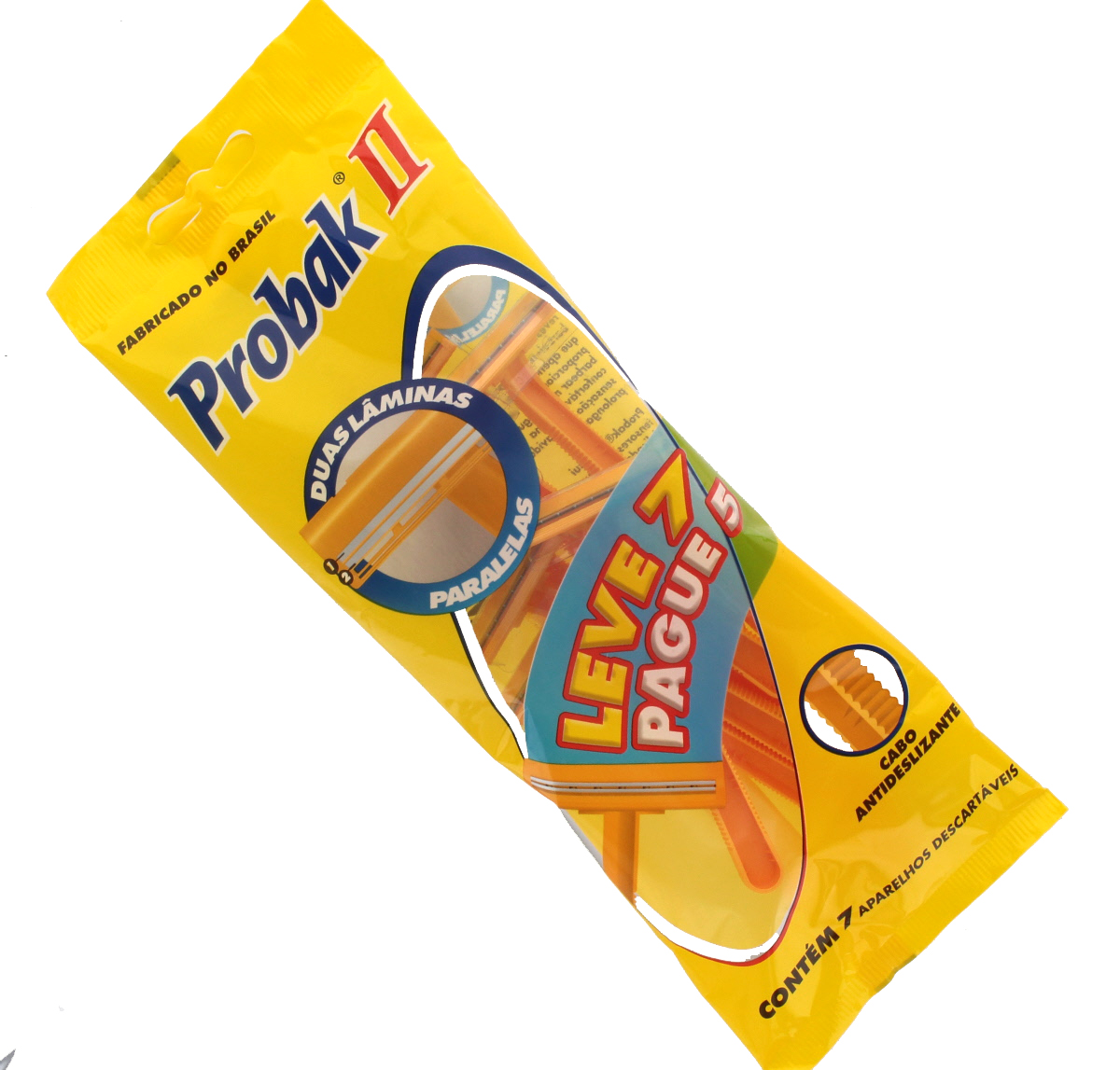 Probak II Barbeador Descartável com 7 unidades | Droga Raia