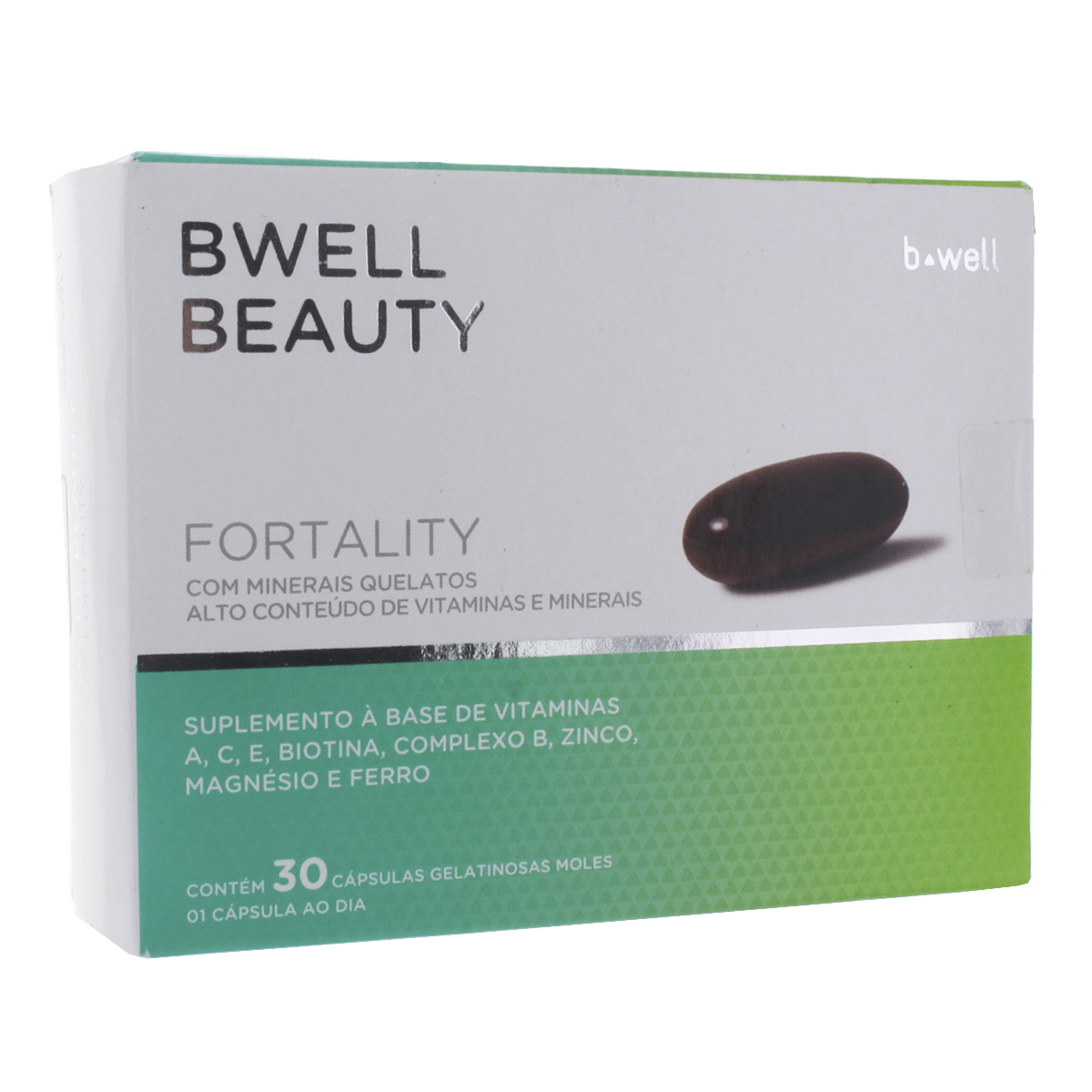Suplemento Vitamínico Bwell Beauty Fortality 30 Cápsulas Gelatinosas Moles