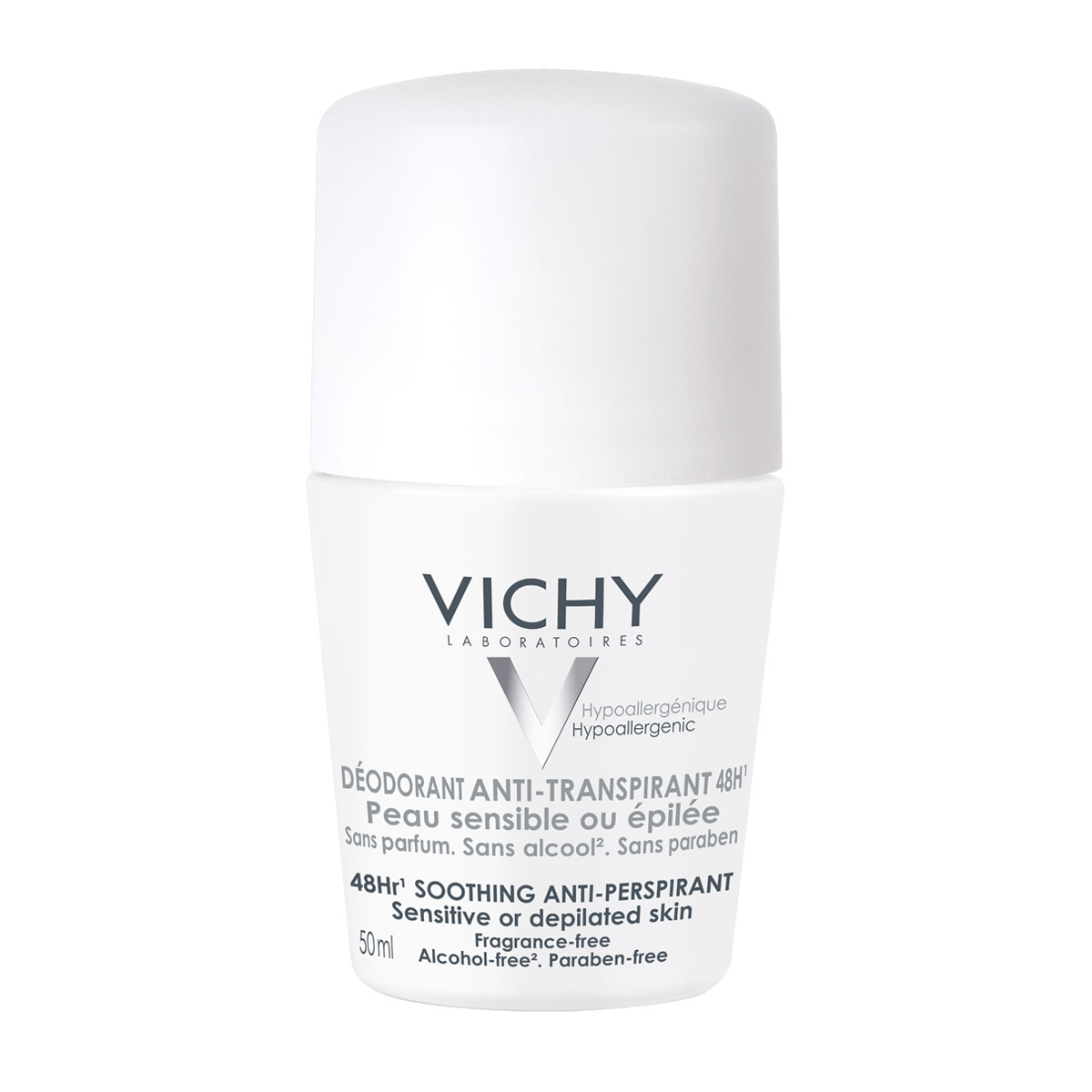 Desodorante Antitranspirante Roll-On Peles Sensíveis 48h Vichy 50ml