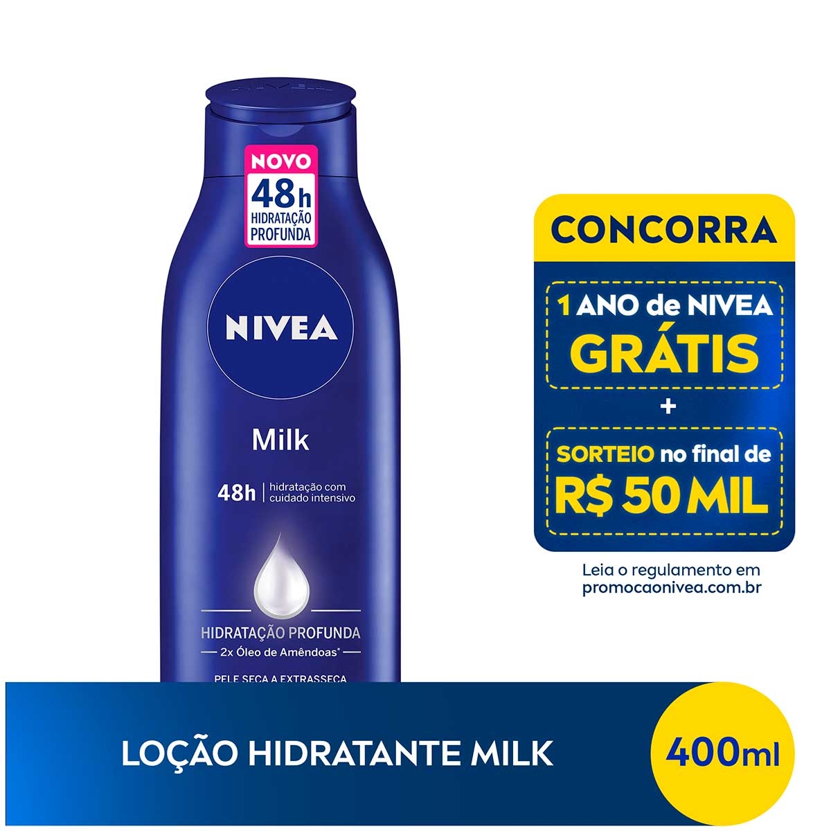 Loção Hidratante Corporal Nivea Milk Hidratação Profunda Pele Seca 400ml Menor preço em Loção Hidratante Corporal Nivea Milk Hidratação Profunda Pele Seca 400ml