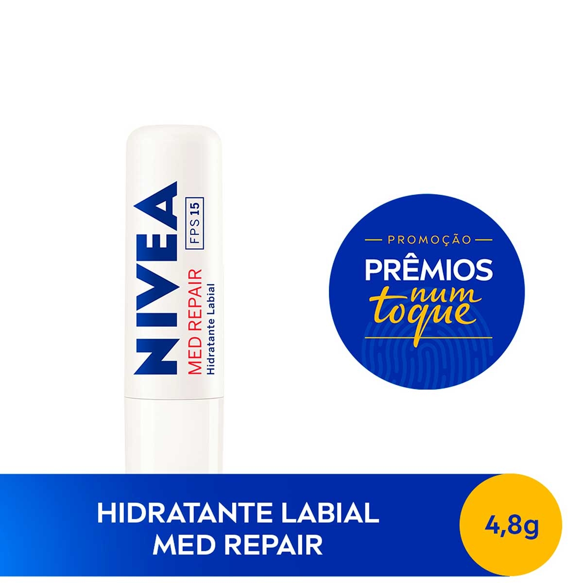 Hidratante Labial Nivea Med Repair FPS 15 4,8g