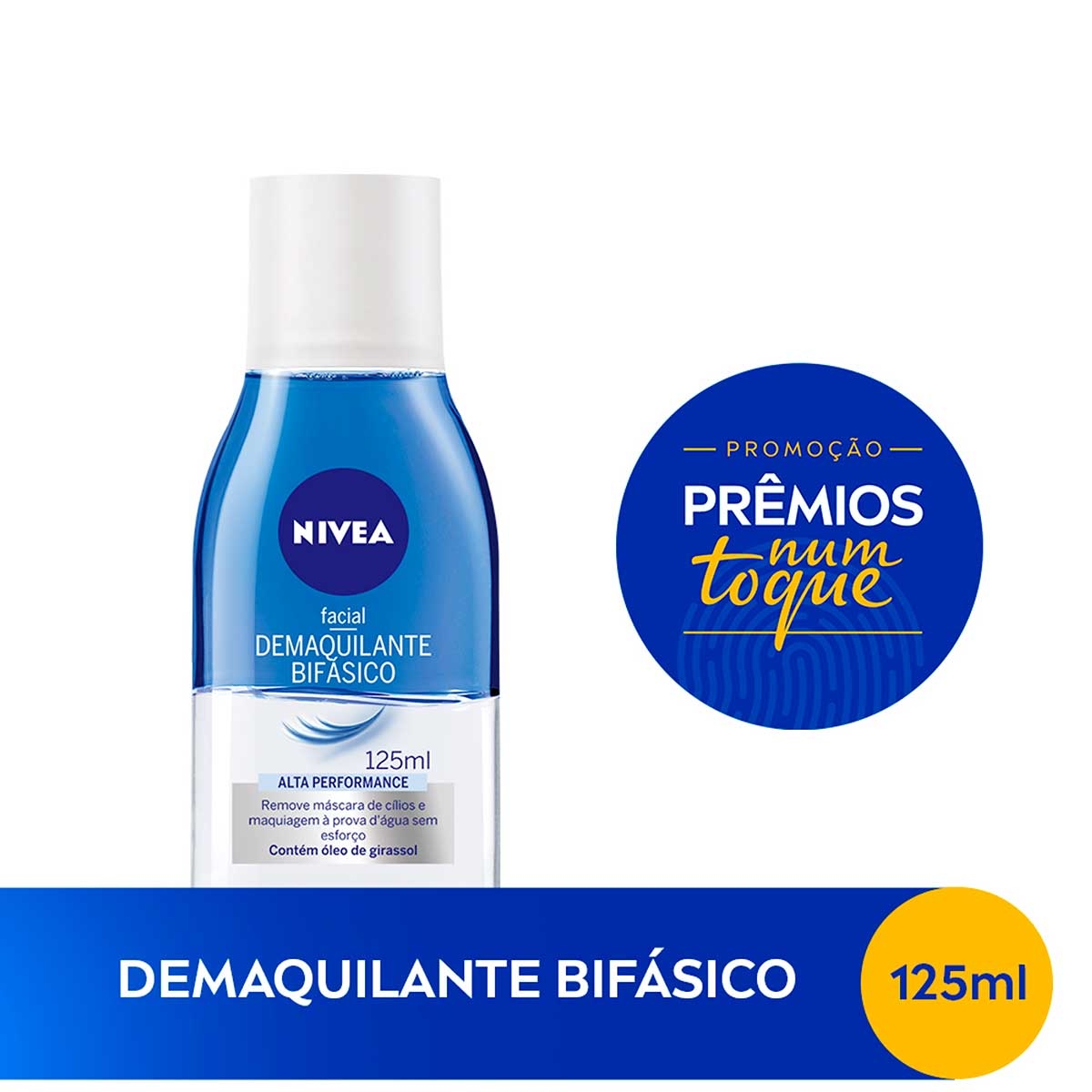 Demaquilante Bifásico Nivea com 125ml