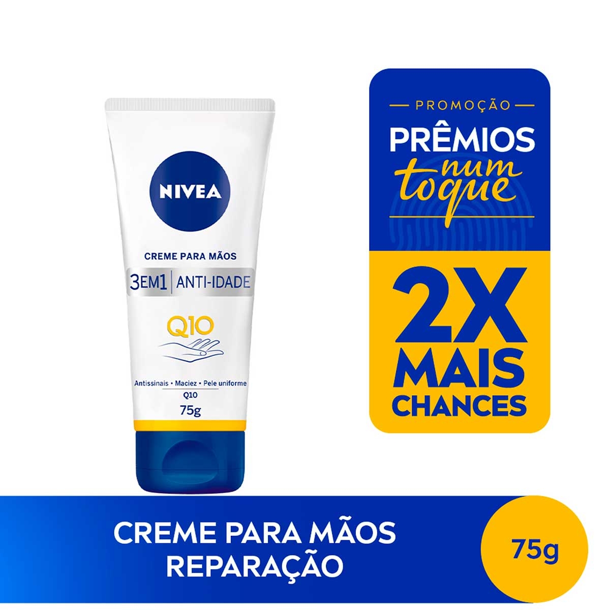 Creme para as Mãos Nivea Q10 Plus Anti-Idade com 75g