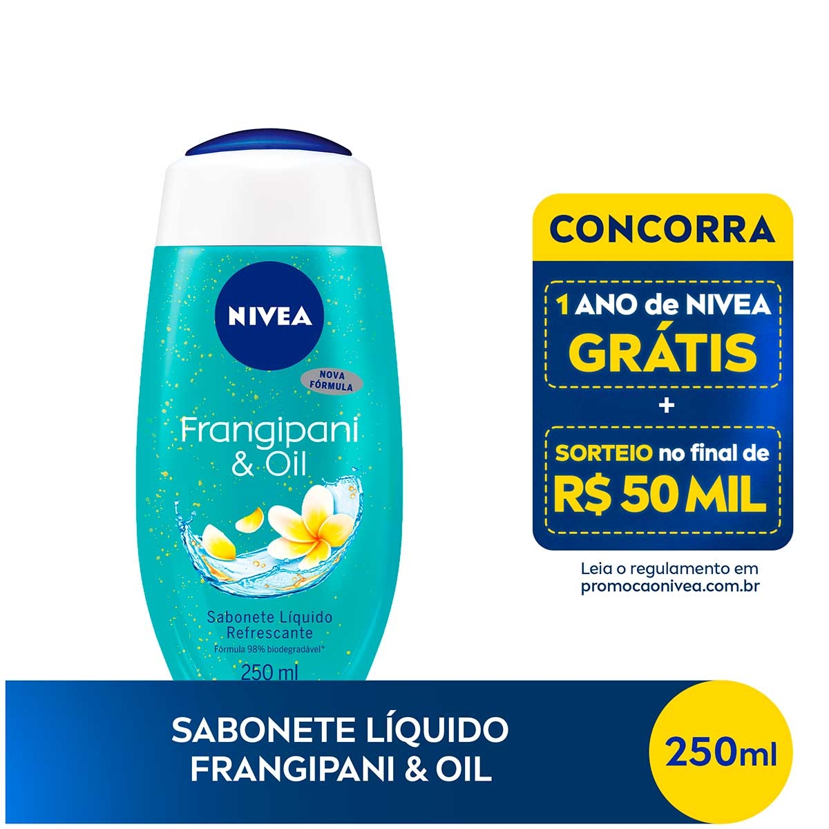 Sabonete Líquido Nivea Frangipani & Oil com 250ml 250ml