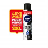 Desodorante Nive Men Black&White Invisible 48h Antitranspirante Masculino Aerosol 200ml