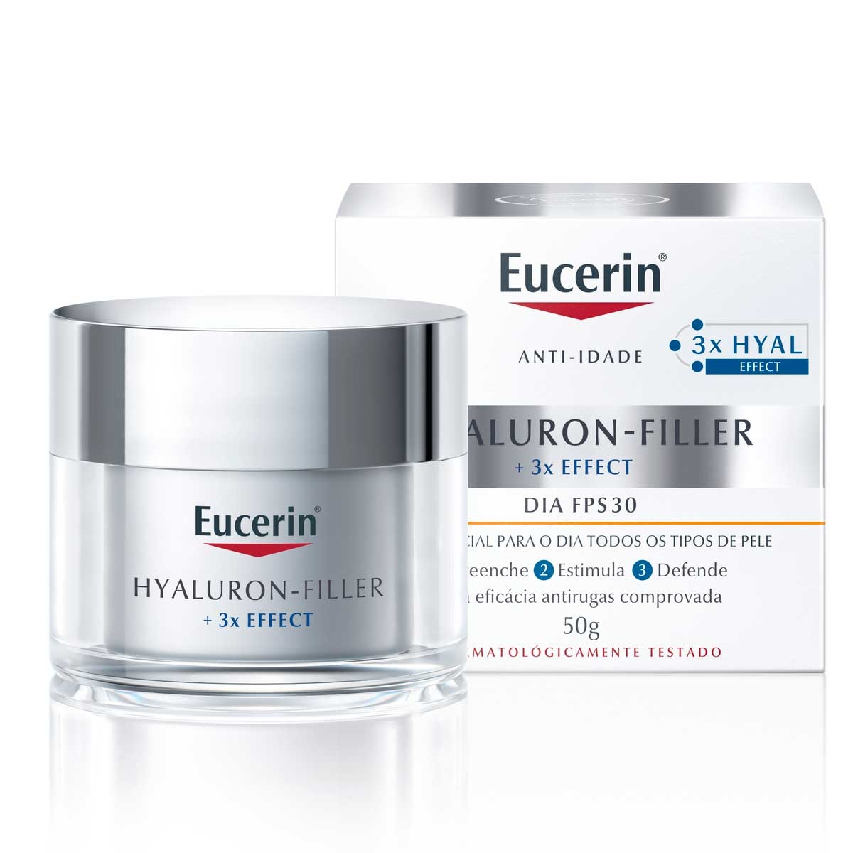 Creme Facial Anti-Idade Eucerin Hyaluron-Filler Dia FPS 30 com 50ml