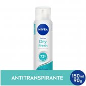 Desodorante Aerosol Antitranspirante Nivea Feminino Active Dry Fresh com 150ml