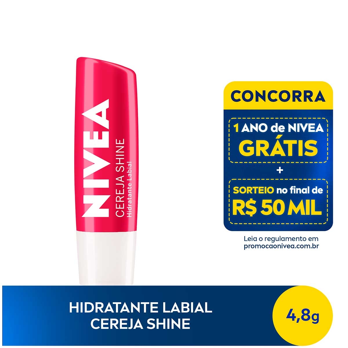 Hidratante Labial Nivea Cereja Shine 4,8g