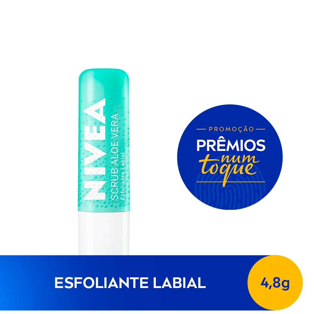 Esfoliante Labial Nivea Scrub Aloe Vera com 4,8g