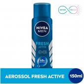Desodorante Nivea Men Fresh Active 48h Antitranspirante Masculino Aerosol 150ml