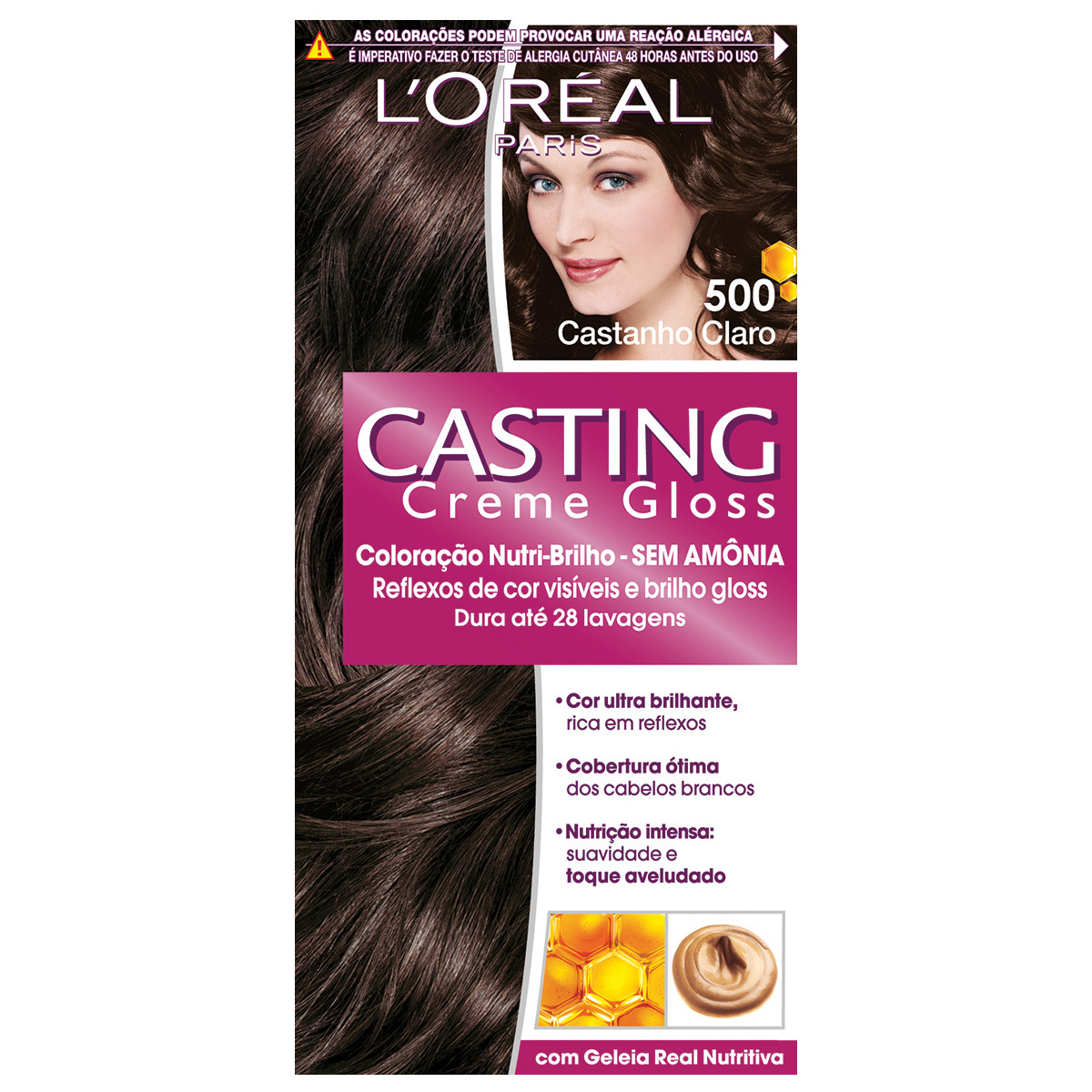 Coloração Permanente Casting Creme Gloss N° 500 Castanho Claro L'Oréal 1 Unidade