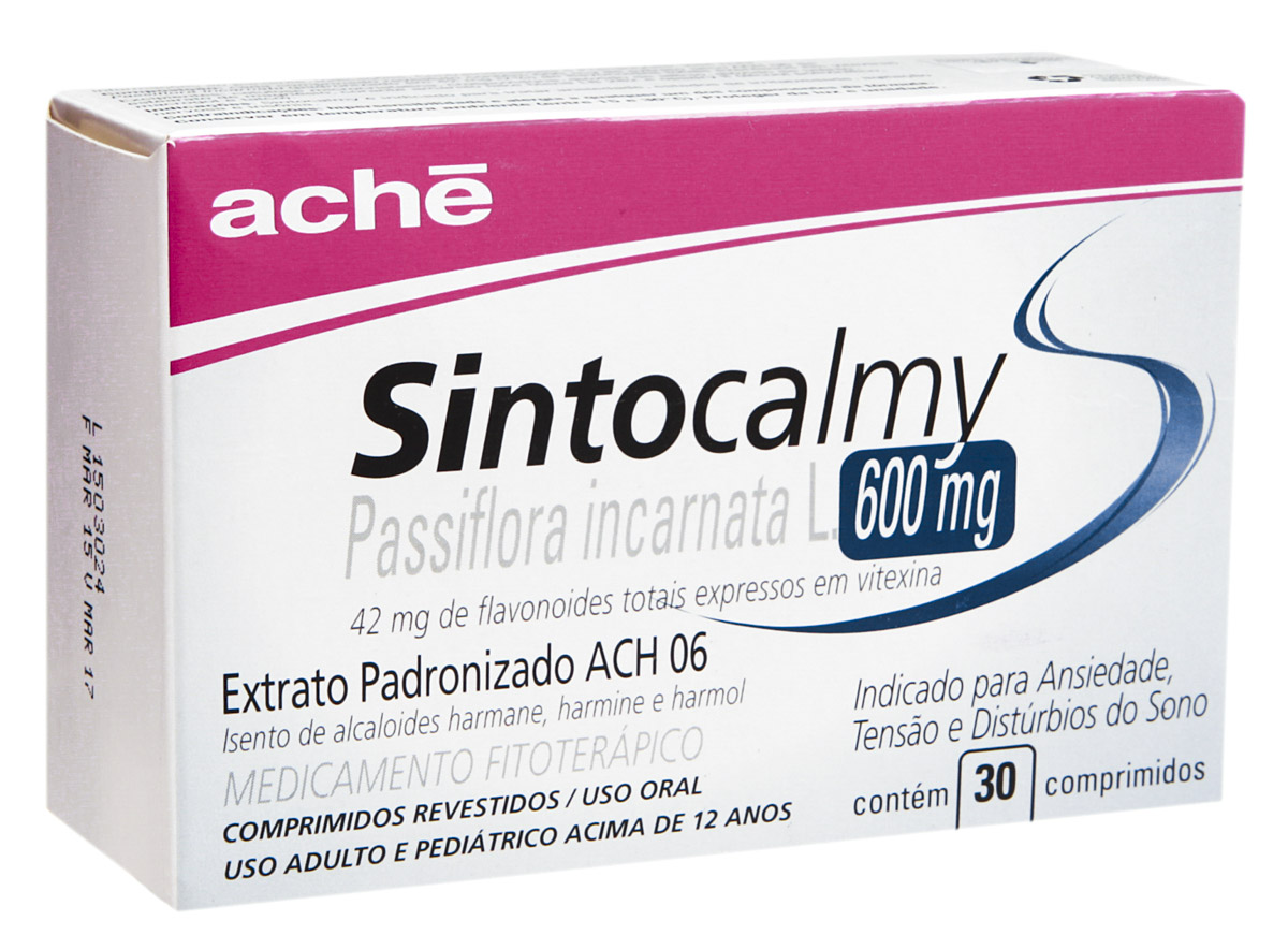 Sintocalmy 600mg Aché 30 Comprimidos Revestidos