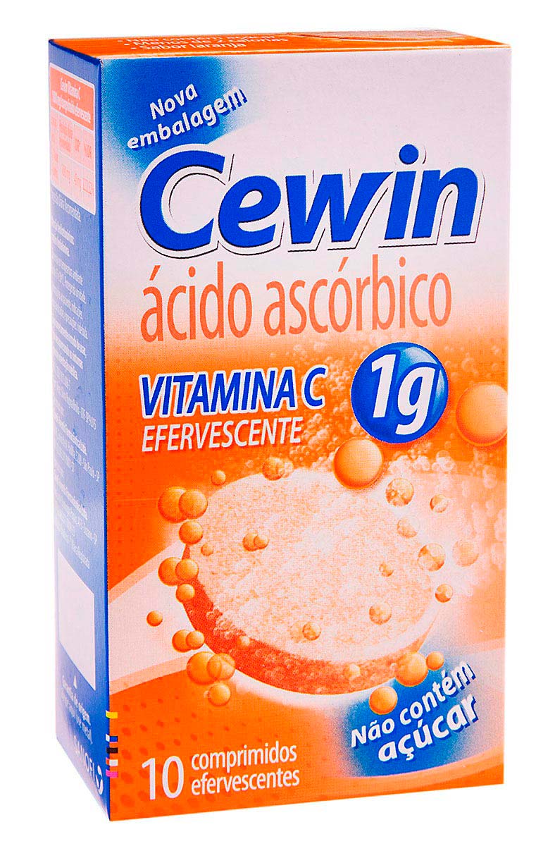 Vitamina C 1g Cewin com 10 comprimidos efervescentes | Droga Raia