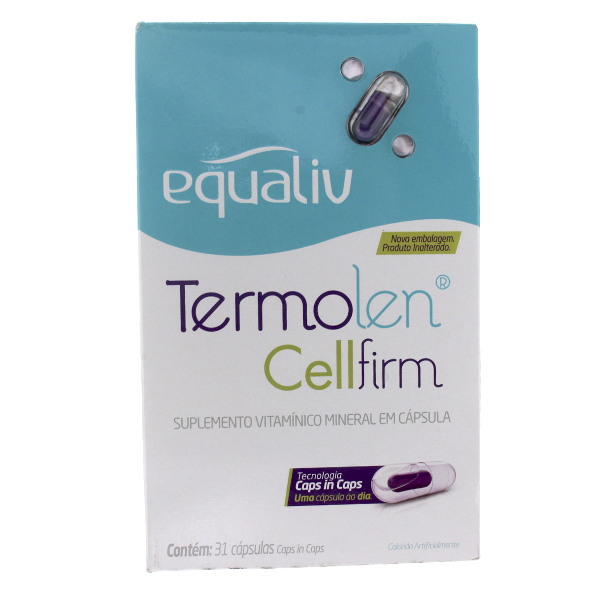 Suplemento Vitamínico-Mineral Equaliv Termolen Cellfirm com 31 cápsulas Menor preço em Suplemento Vitamínico-Mineral Equaliv Termolen Cellfirm com 31 cápsulas