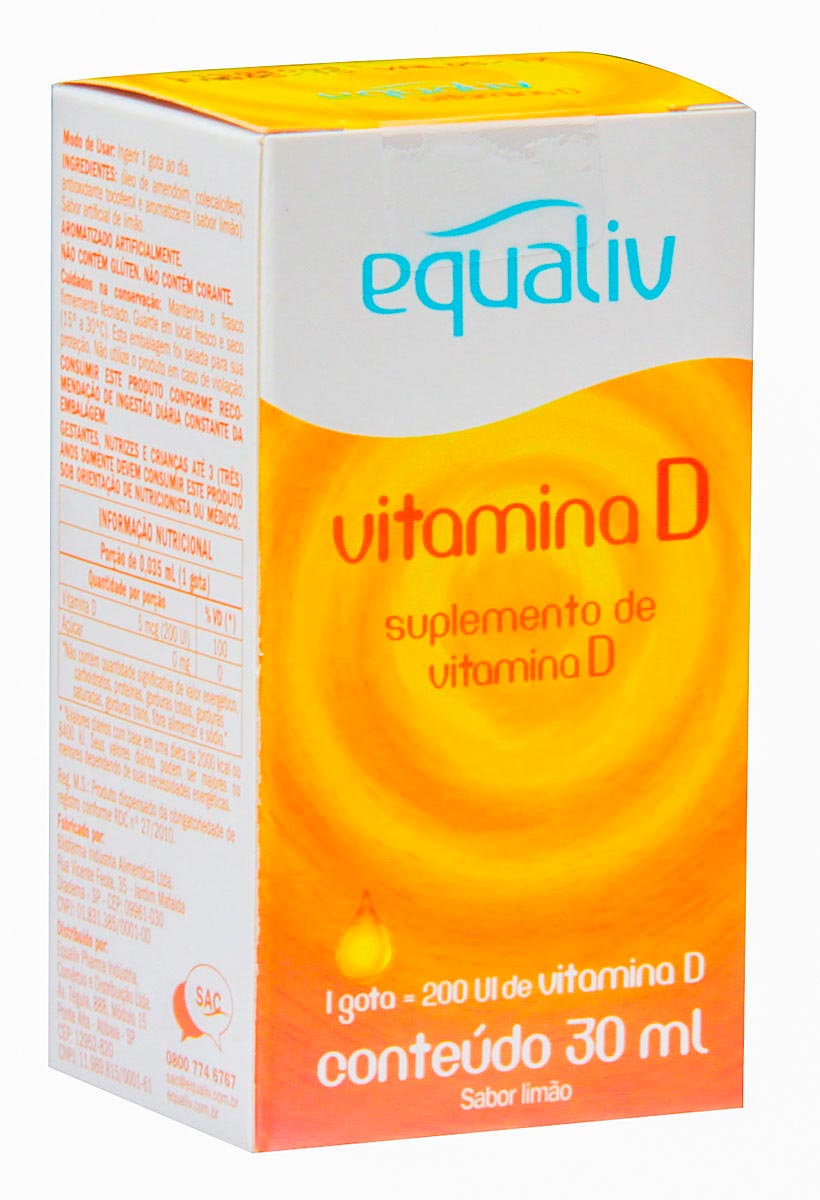 Vitamina D 200UI Equaliv com 30ml