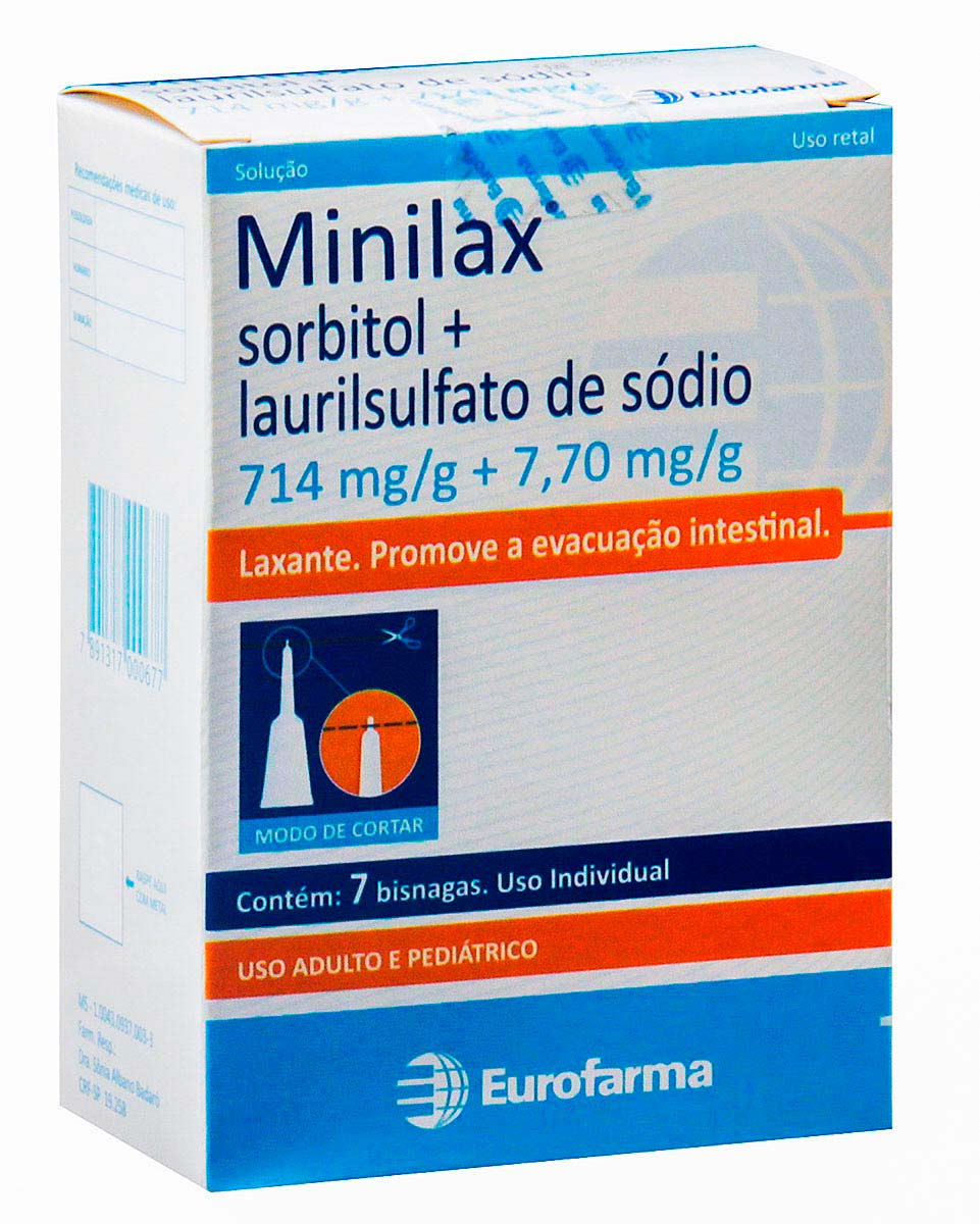 Regulador Intestinal Minilax Eurofarma 7 unidades