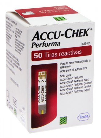 Tiras de Glicemia Accu-Chek Performa com 50 unidades
