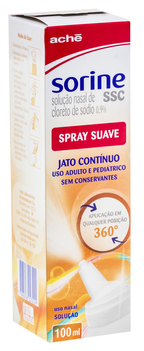 Sorine SSC Spray Jato Contínuo Aché 100ml Solução