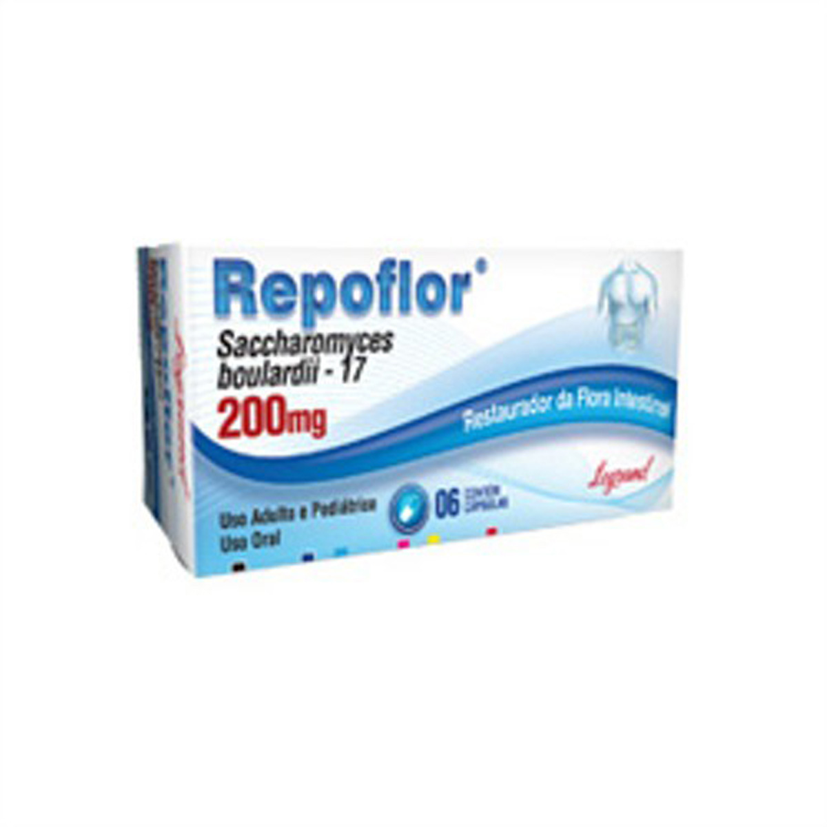 Repoflor 200 mg 6 Cápsulas