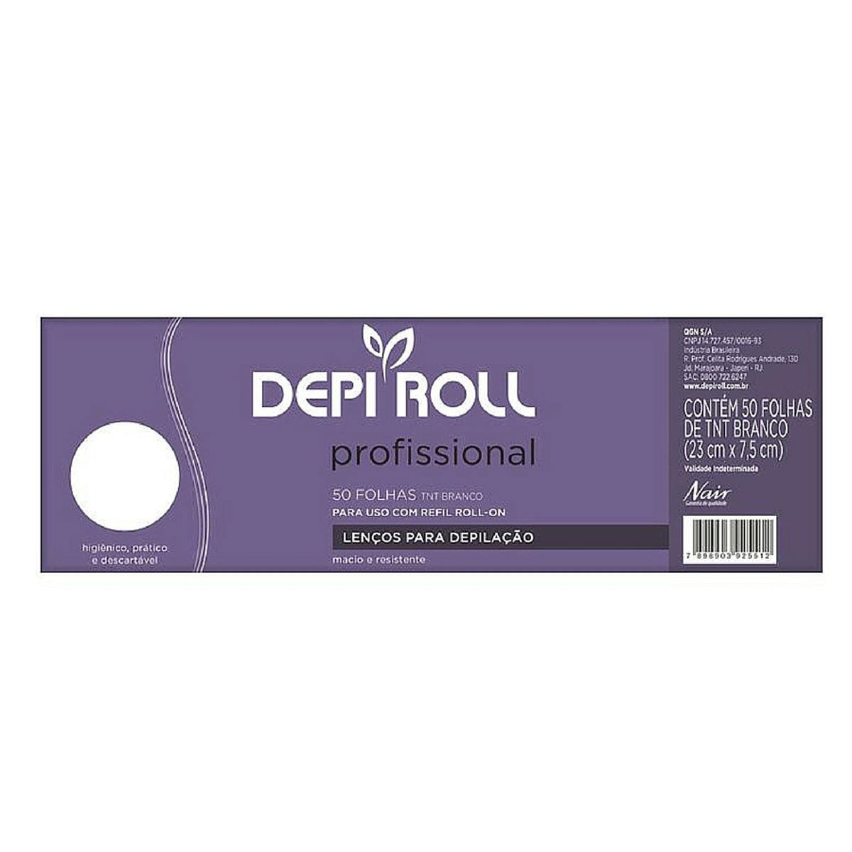 Lenços para Depilação Depi Roll 1 Pacote com 50 Unidades