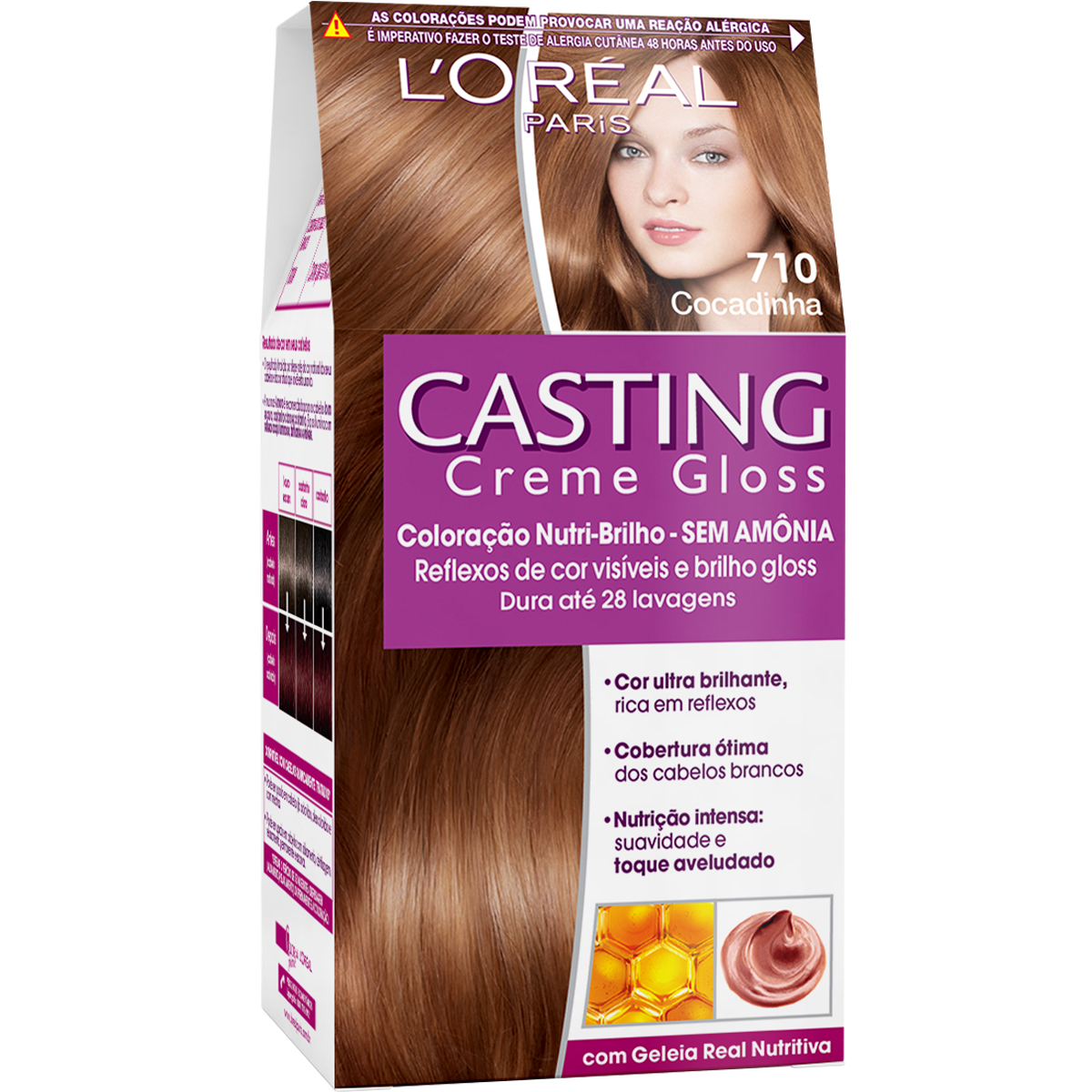 Coloração Permanente Casting Creme Gloss N° 710 Cocadinha L'Oréal 1 Unidade