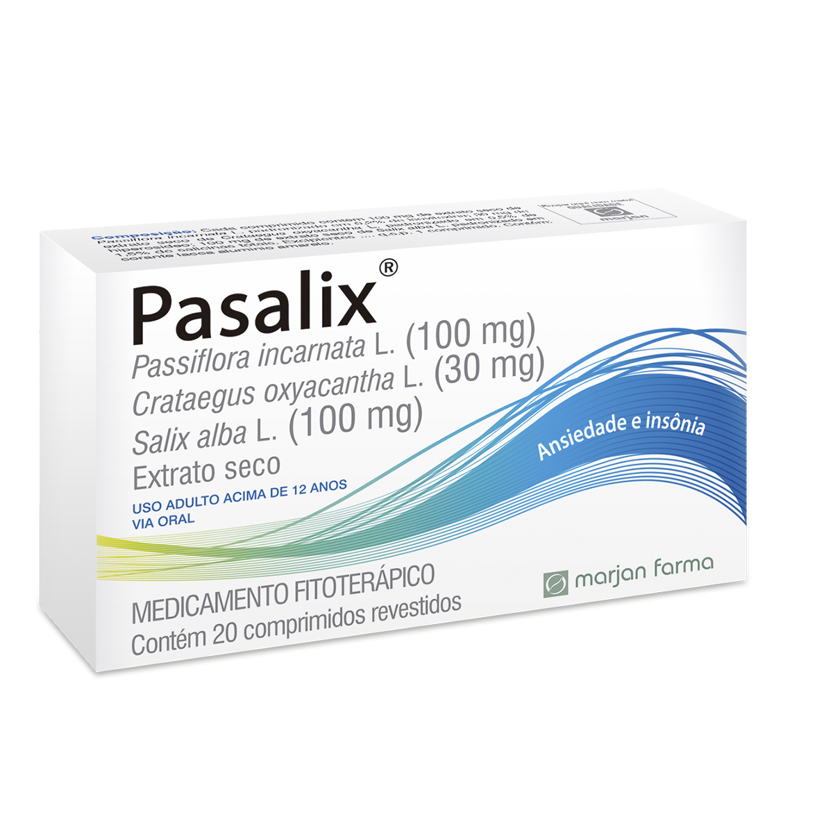 Pasalix com 20 comprimidos