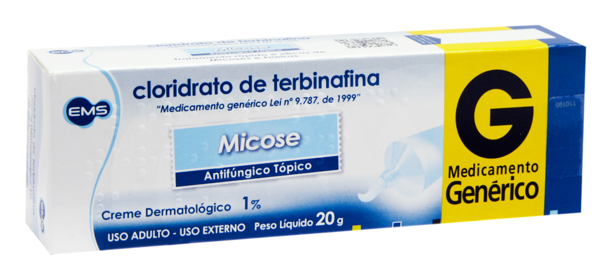 Cloridrato de Terbinafina 10mg Creme Dermatológico 20g EMS Genérico