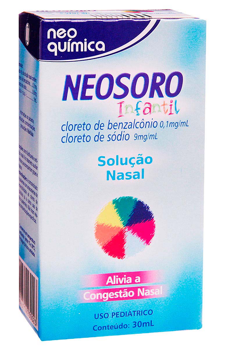 Neosoro Infantil 0,1mg/ml + 9mg/ml Solução Nasal com 30ml | Droga Raia