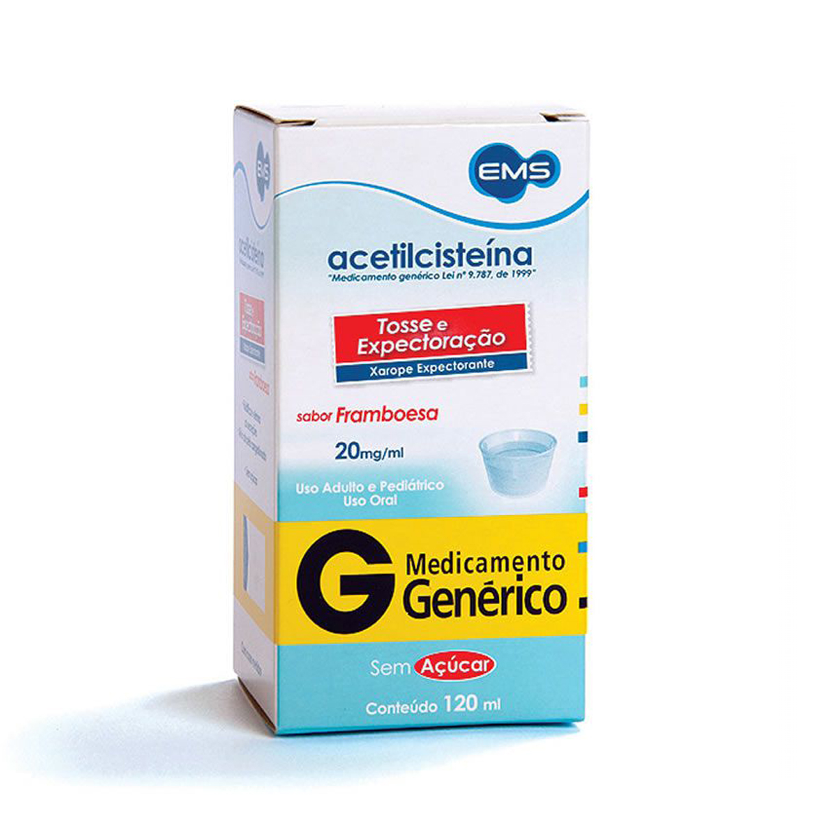 Acetilcisteína Infantil 20mg/ml EMS 120ml Xarope