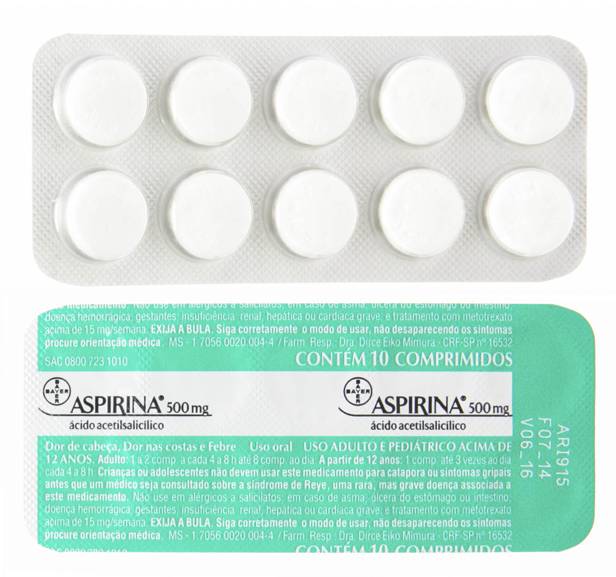 Aspirina Bayer 10 Comprimidos
