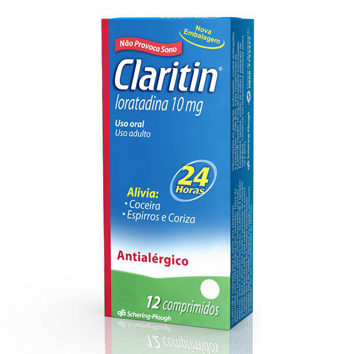Claritin 10mg Bayer 12 Comprimidos