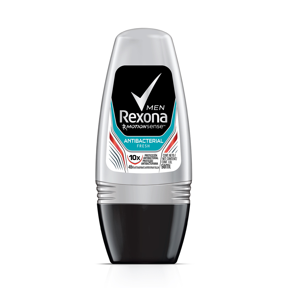 Desodorante Roll on Rexona Men Antibacterial Fresh 50ml