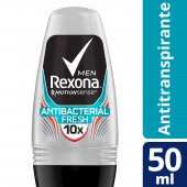 Rexona Men Antibacterial Fresh Desodorante Masculino Roll-On com 50ml