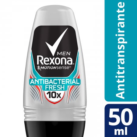 Rexona Men Antibacterial Fresh Desodorante Masculino Roll-On com 50ml