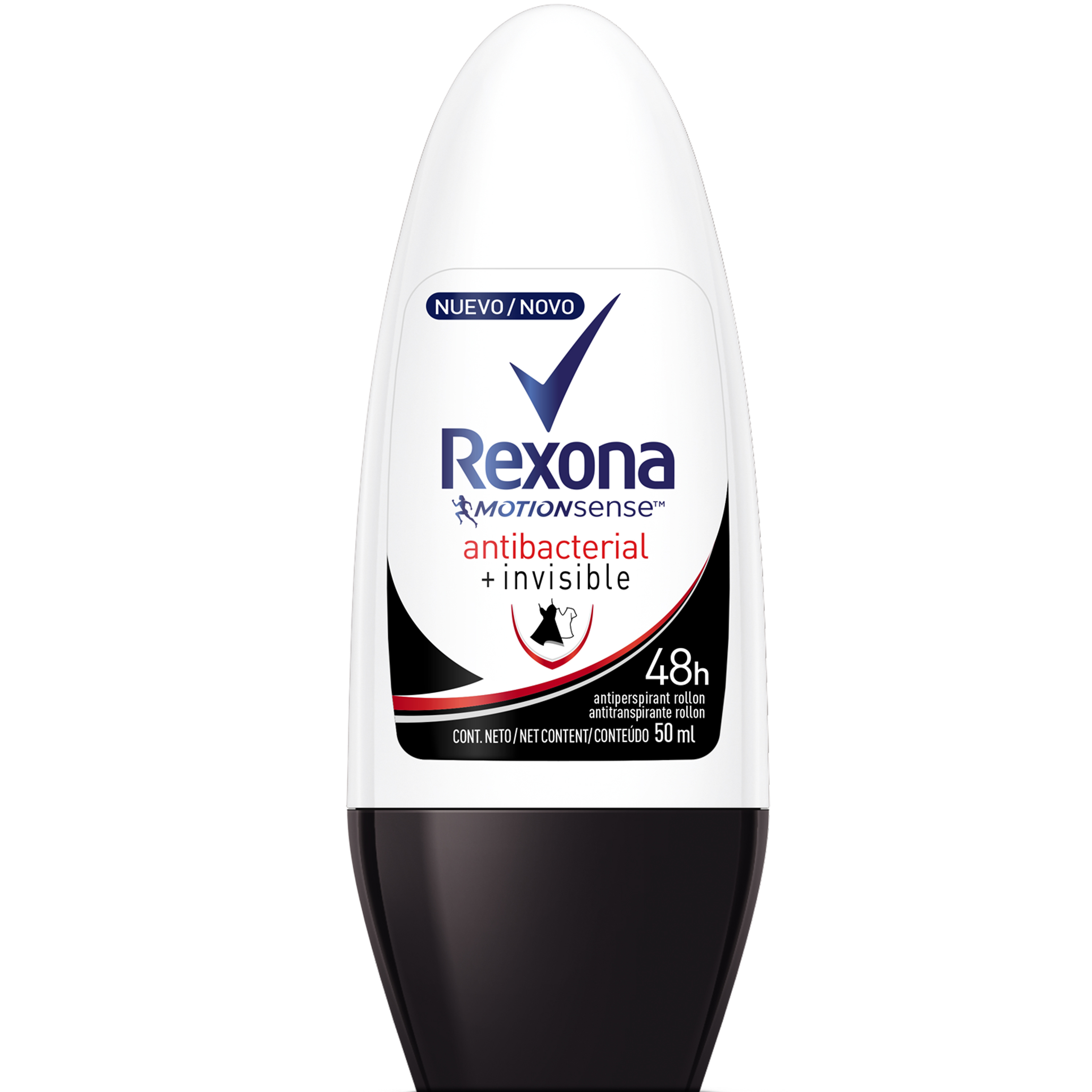 Rexona Women Antibacterial + Invisible Desodorante Roll-On Feminino com 50ml Menor preço em Rexona Women Antibacterial + Invisible Desodorante Roll-On Feminino com 50ml