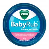Vick BabyRub Pomada Calmante Infantil 12g