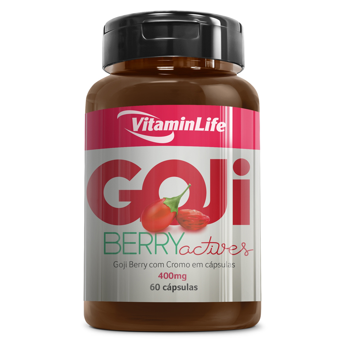 Suplemento Vitamínico Mineral Goji Berry Actives VitaminLife 400mg com 60 cápsulas