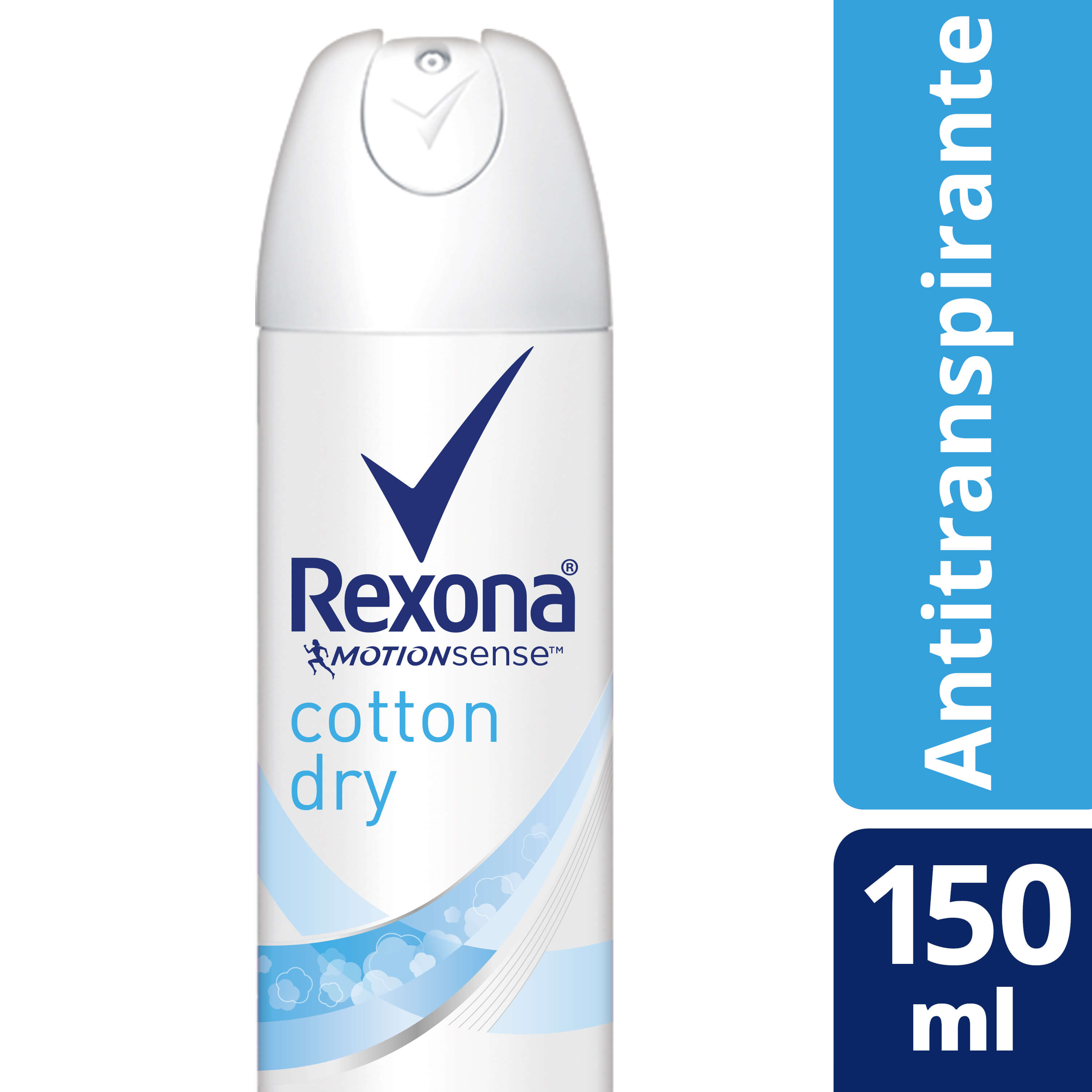 Desodorante Antitranspirante Aerosol Rexona Cotton Dry 150ml