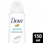 Desodorante Dove Sensitive Sem Perfume Aerossol Antitranspirante com 150ml