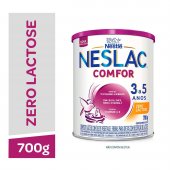Composto Lácteo Neslac Comfor Zero Lactose Nestlé de 3 a 5 Anos 700g