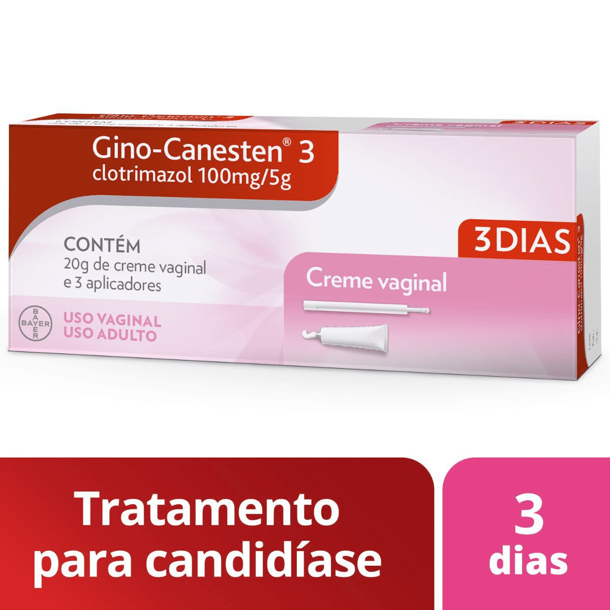 Gino-Canesten 3 Creme Vaginal: Preço e para que serve | Droga Raia