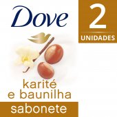 Kit Sabonete em Barra Dove Delicious Care Karité e Baunilha com 2 unidades