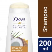 Shampoo Dove Nutritive Secrets Ritual de Reparação com 200ml