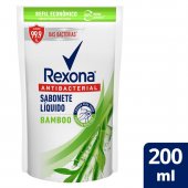 Refil Sabonete Líquido Rexona Antibacterial Bamboo com 200ml